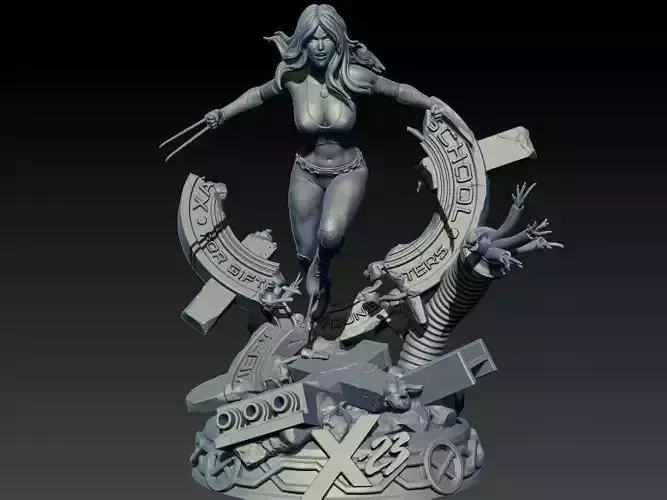 The blades of X-23 3D print model