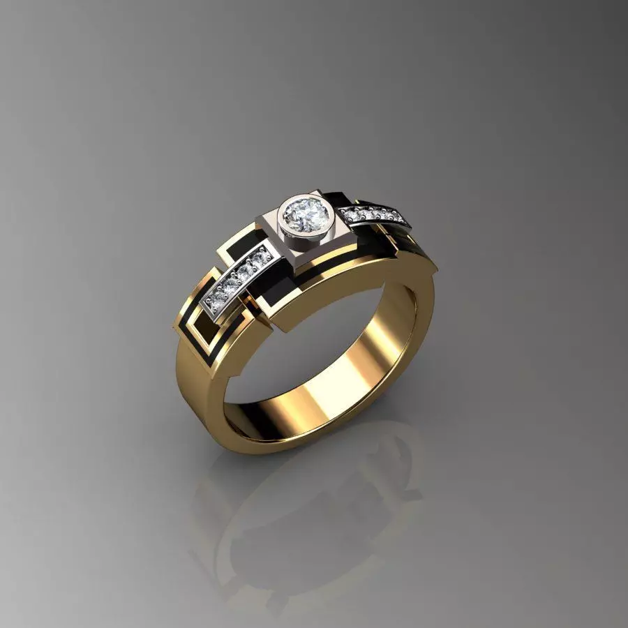 men ring 3D print model_0