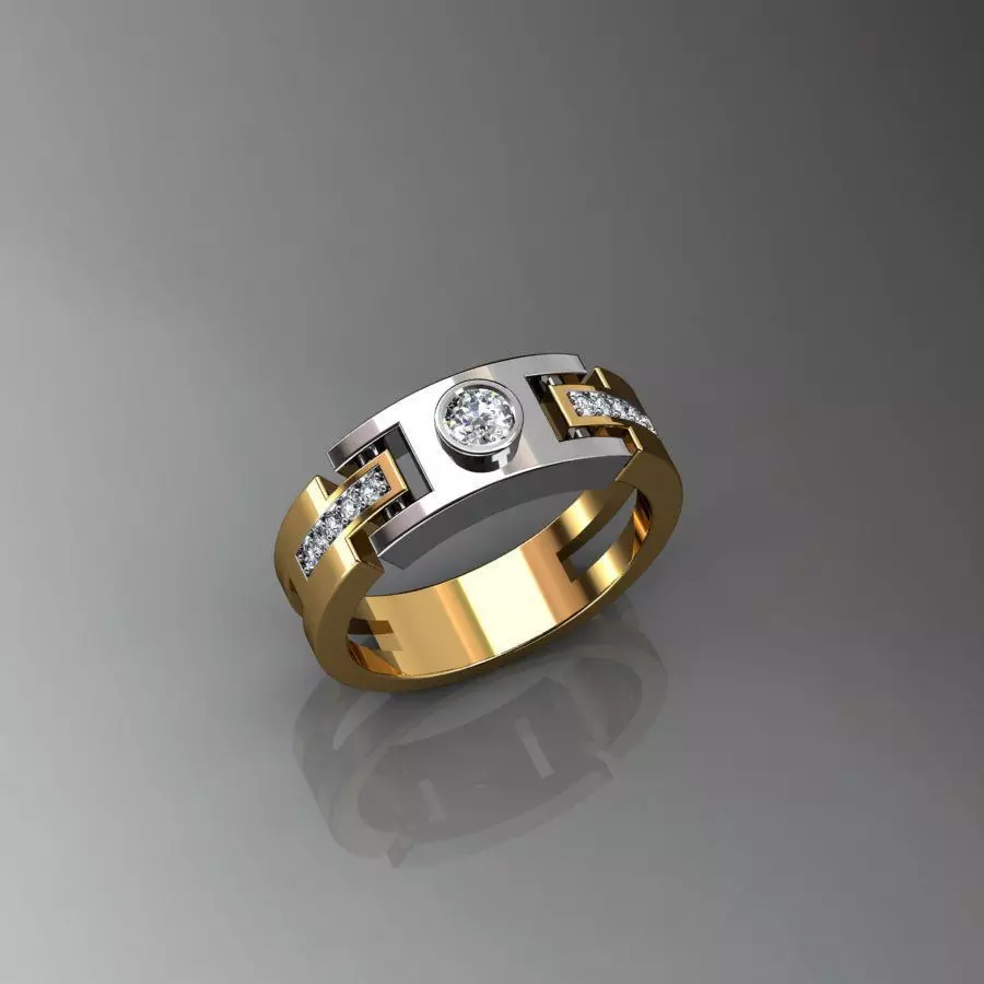 men ring 3D print model_0