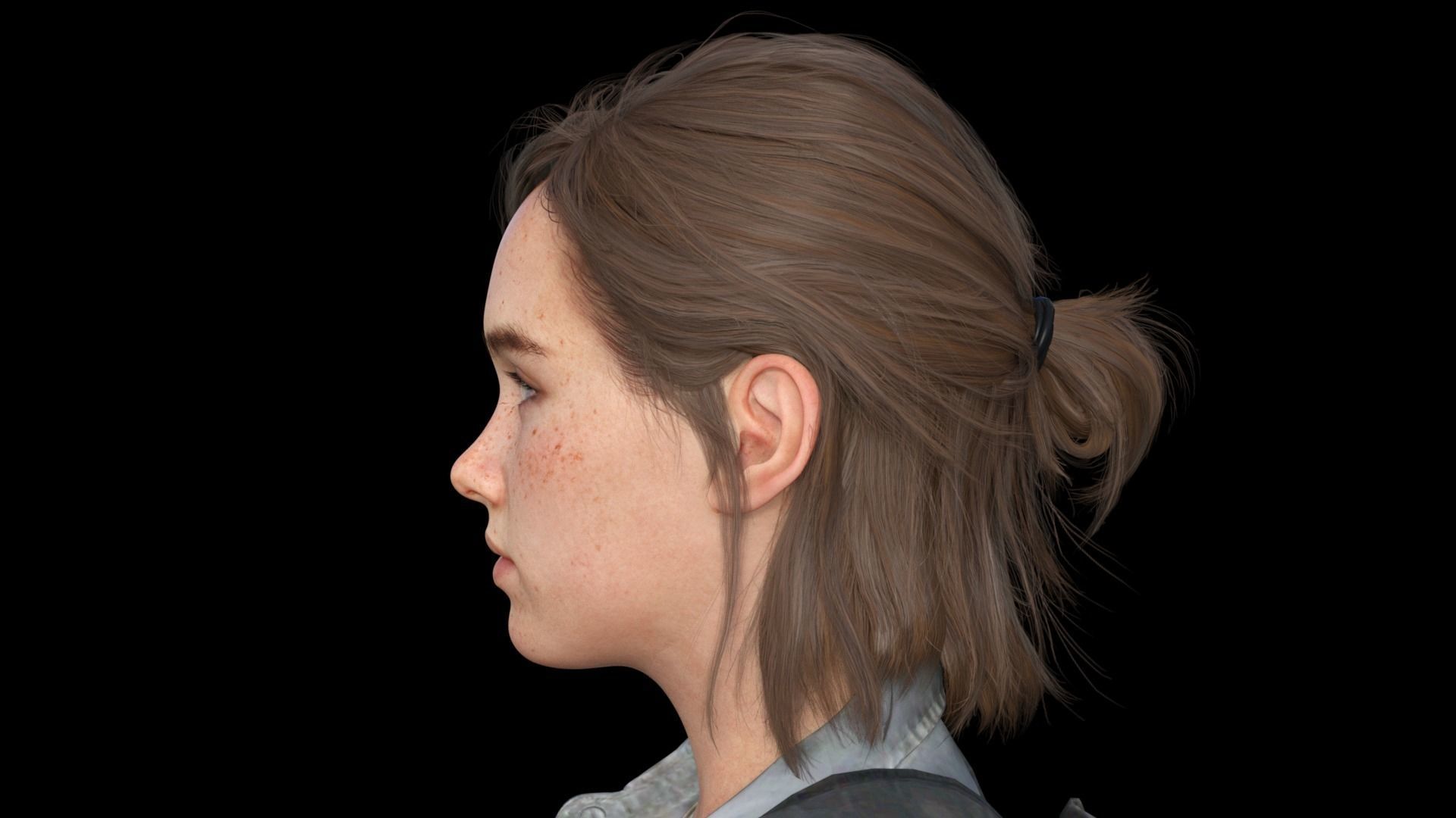 Ellie Williams The Last of Us Part 2 Low-poly 3D model_6