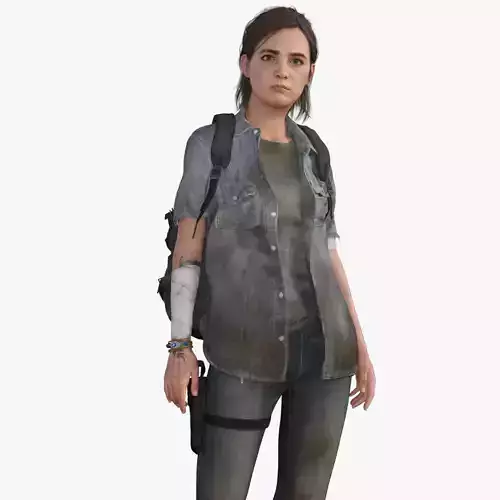 Ellie Williams The Last of Us Part 2 Low-poly 3D model