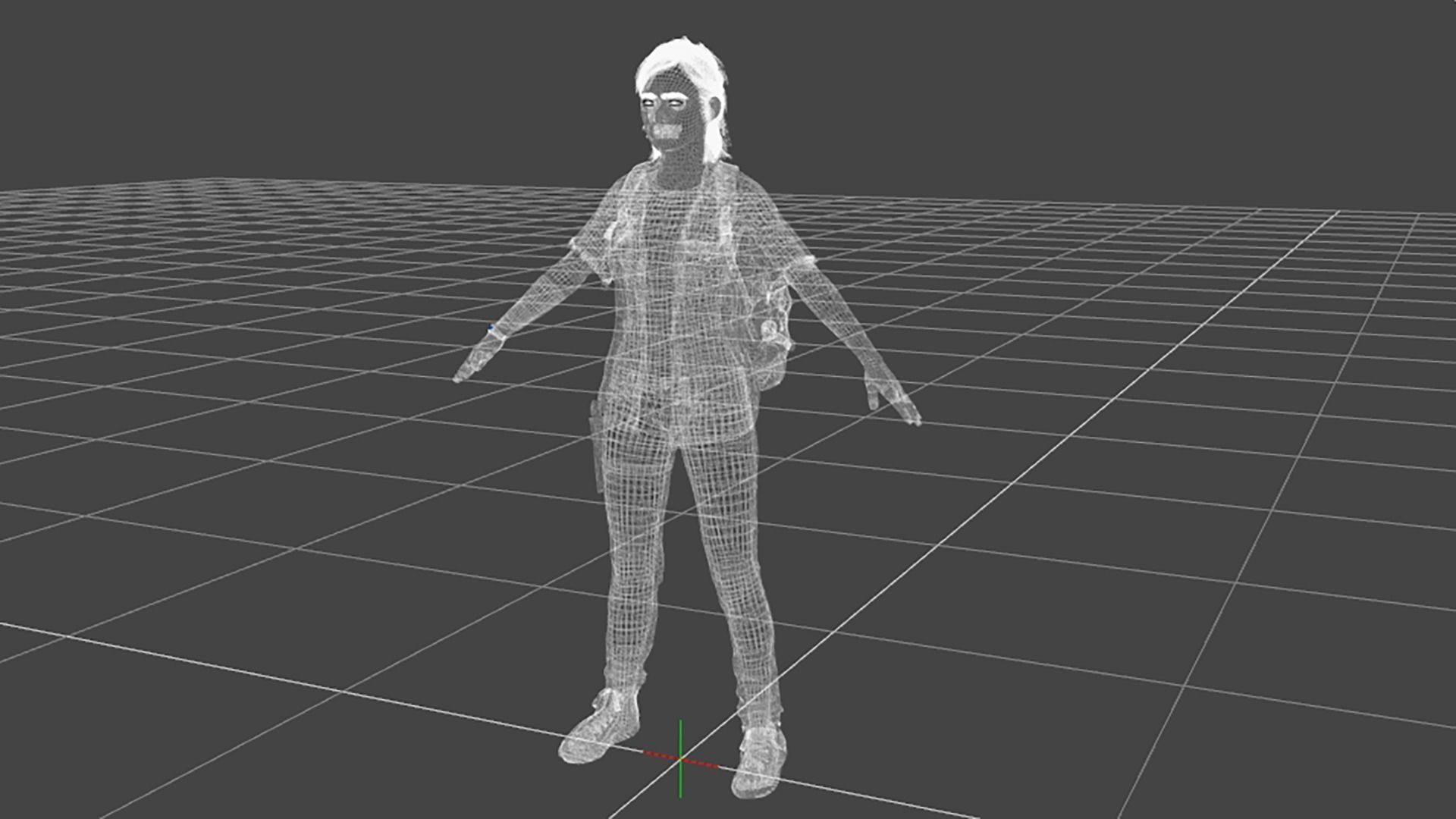 Ellie Williams The Last of Us Part 2 Low-poly 3D model_10