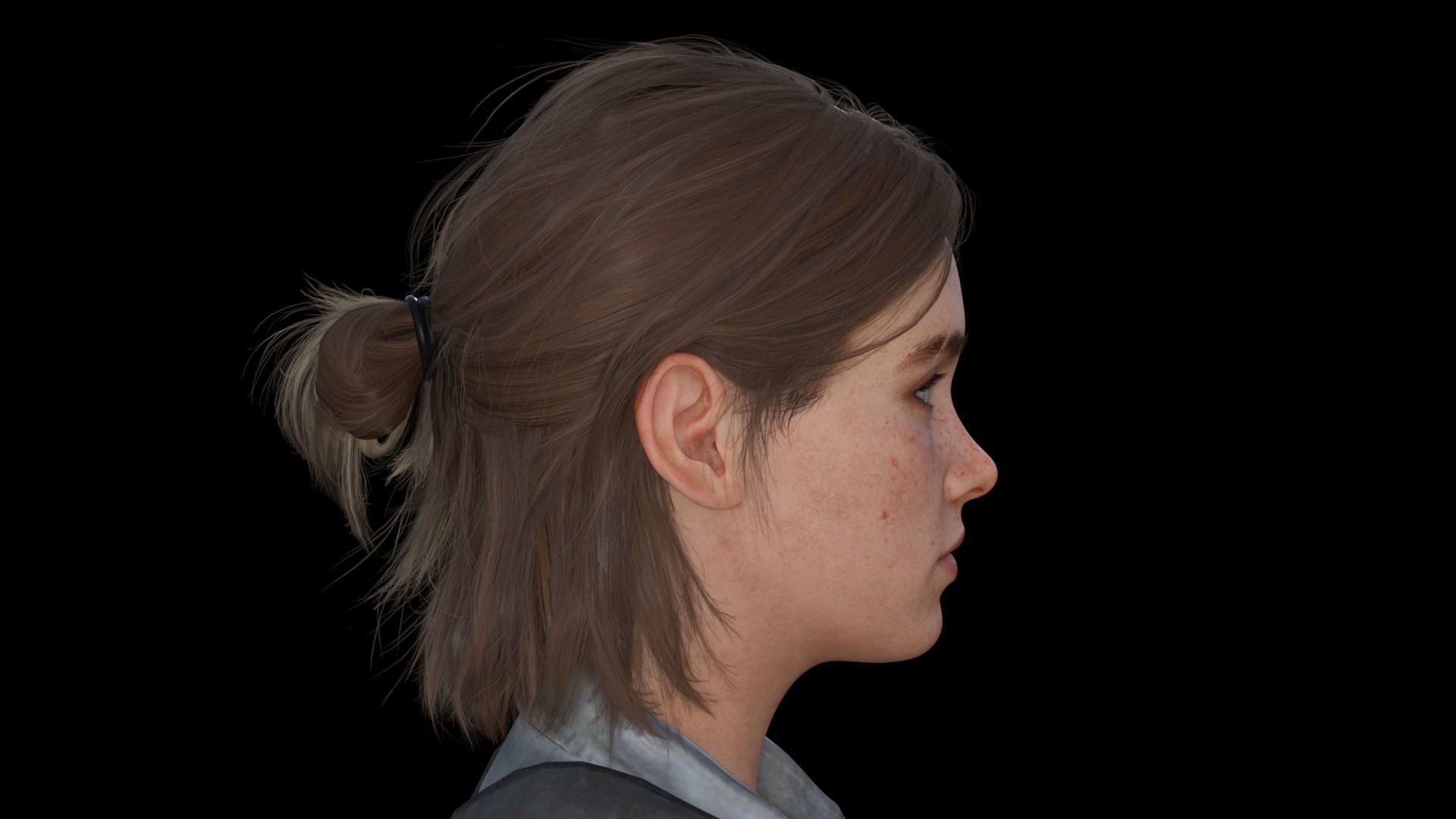 Ellie Williams The Last of Us Part 2 Low-poly 3D model_7
