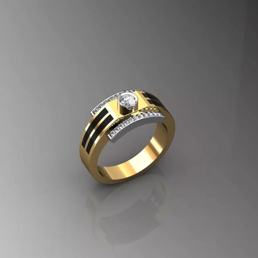 men ring 3D print model_0
