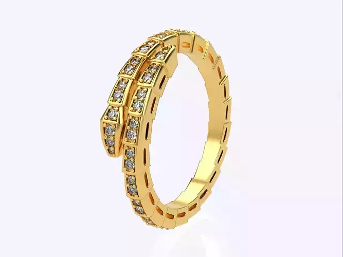 Bvlgari serpenti ring snake ring