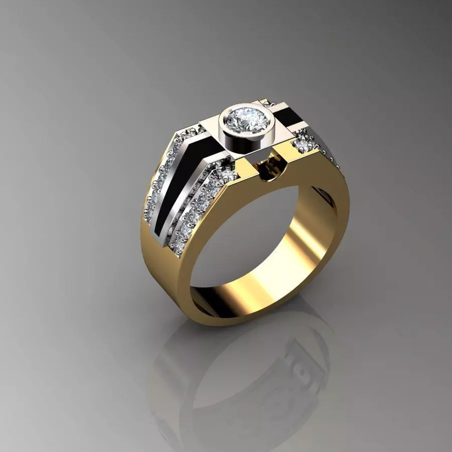 men ring 3D print model_0
