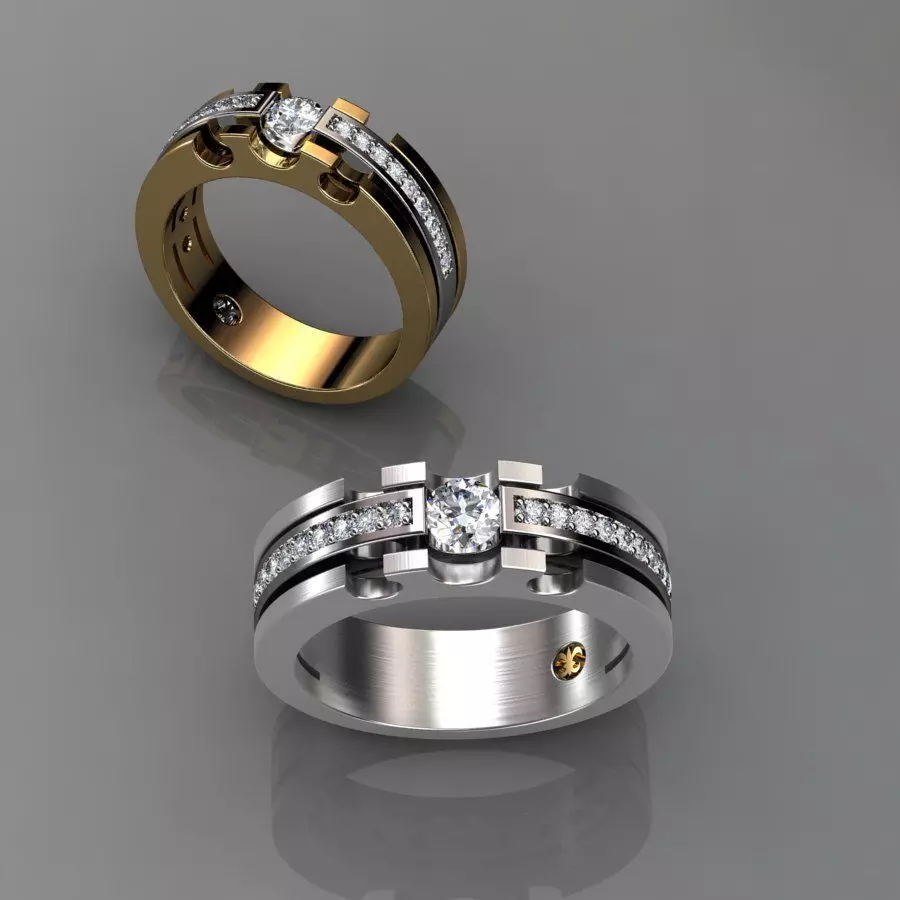 men ring 3D print model_0