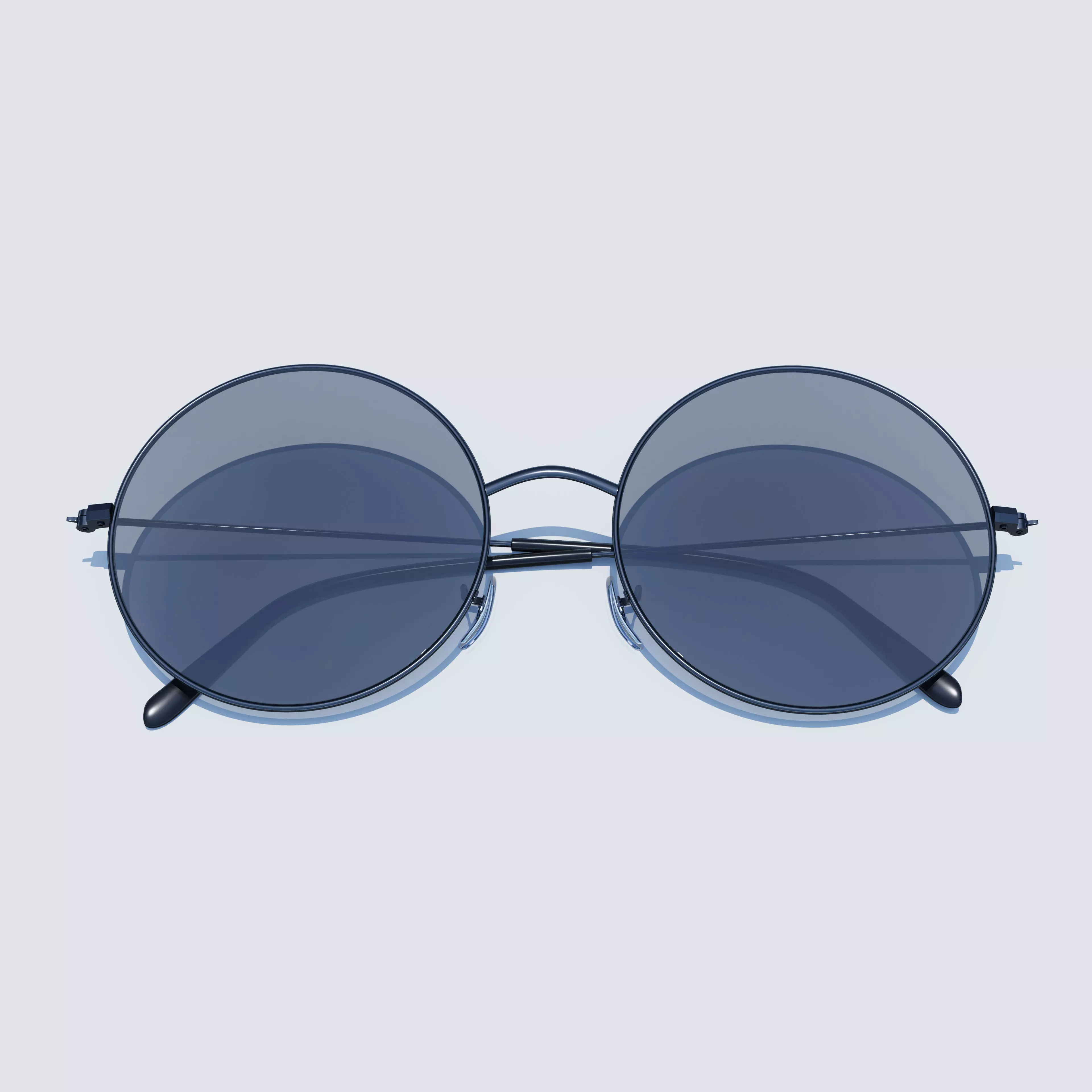 Sunglasses round 3D model_0