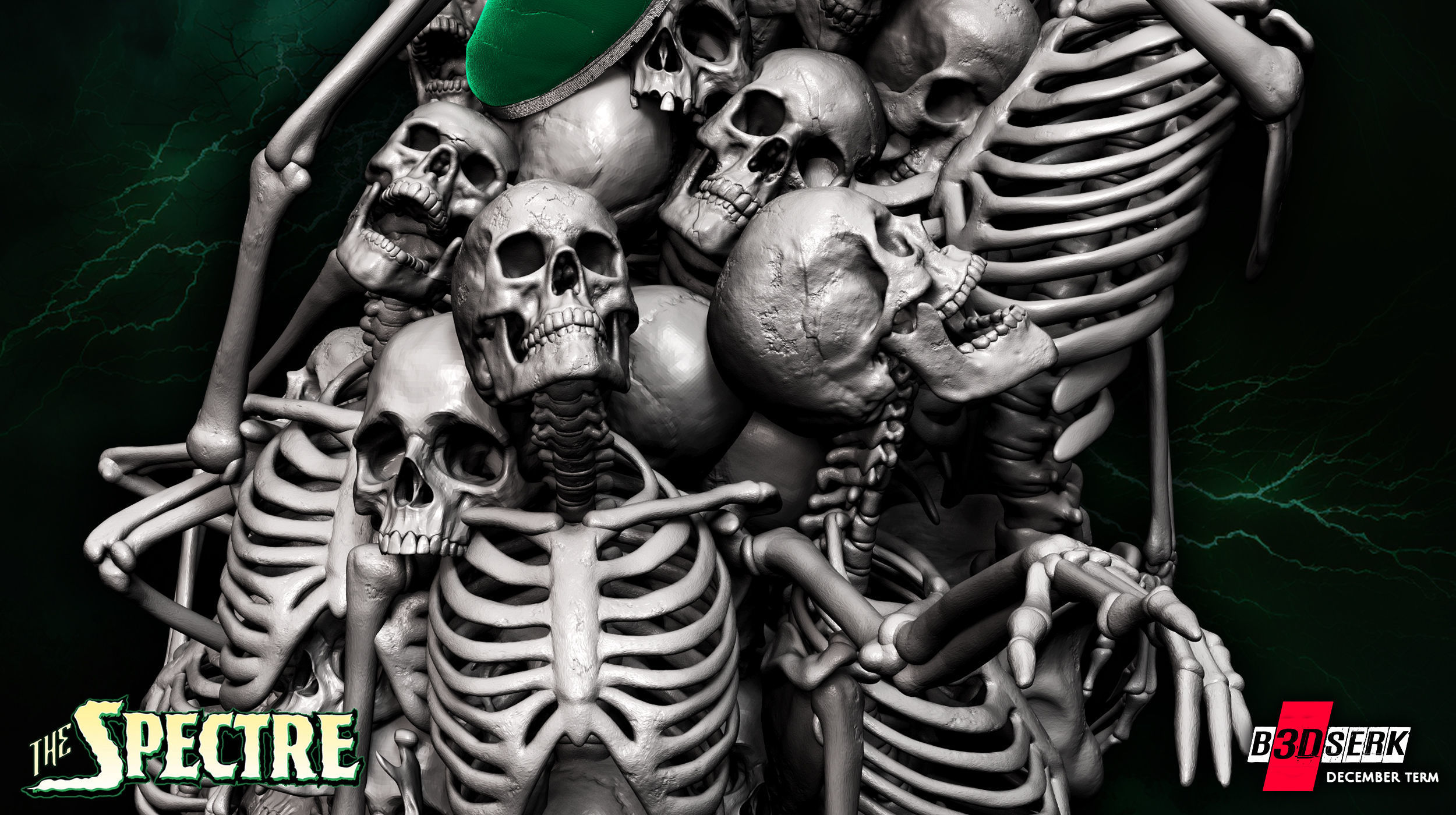 B3DSERK December term 2022 Spectre Sculpture ready for printing 3D print model_14