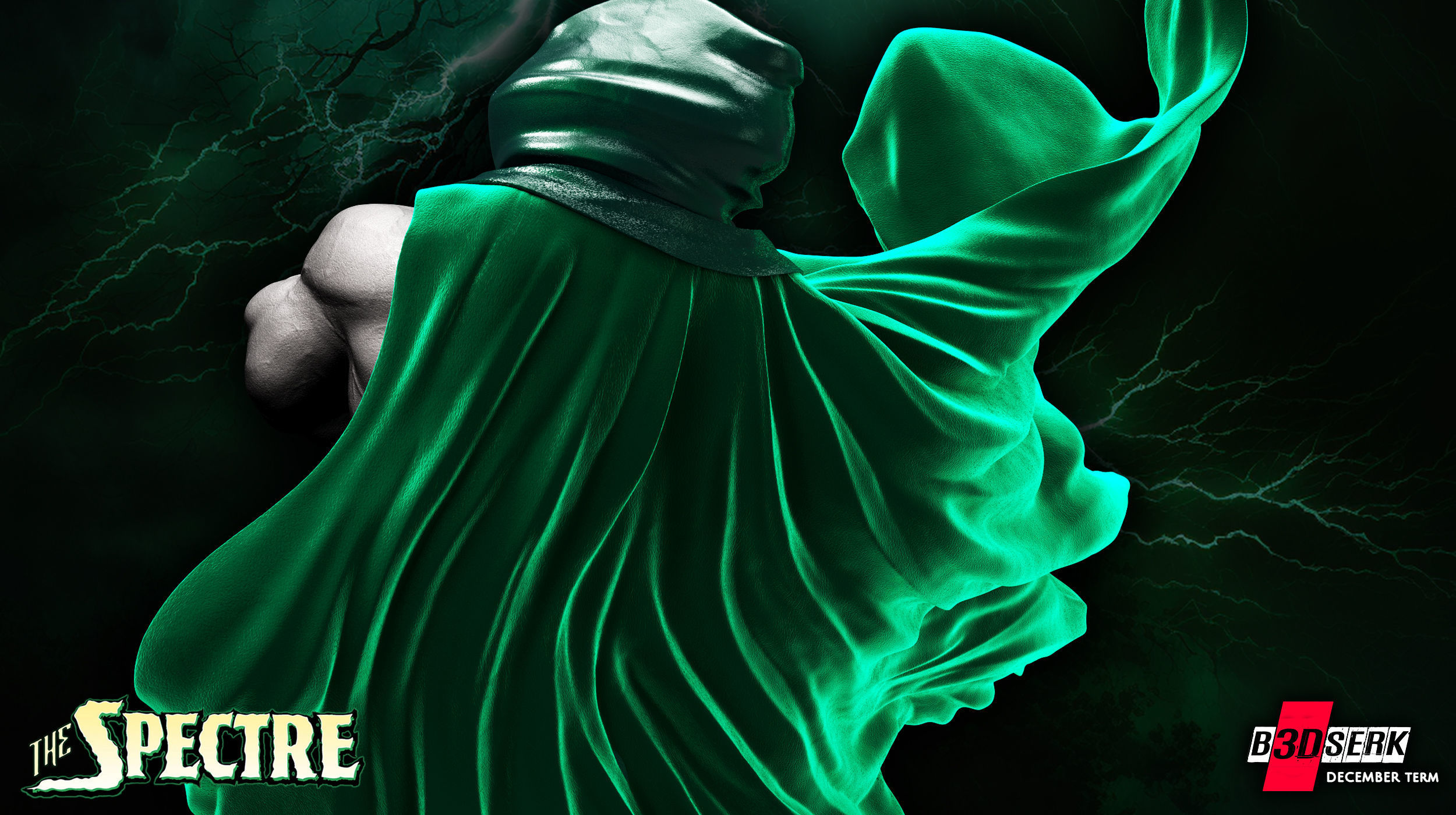 B3DSERK December term 2022 Spectre Sculpture ready for printing 3D print model_8