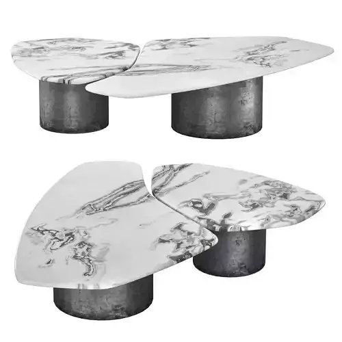TECTRA 2 MARBLE COFFEE TABLE
