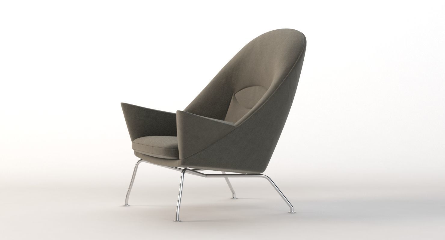 Ch468 Oculus Armchair Carl Hansen And Son By Hans J Wegner 3D model_7