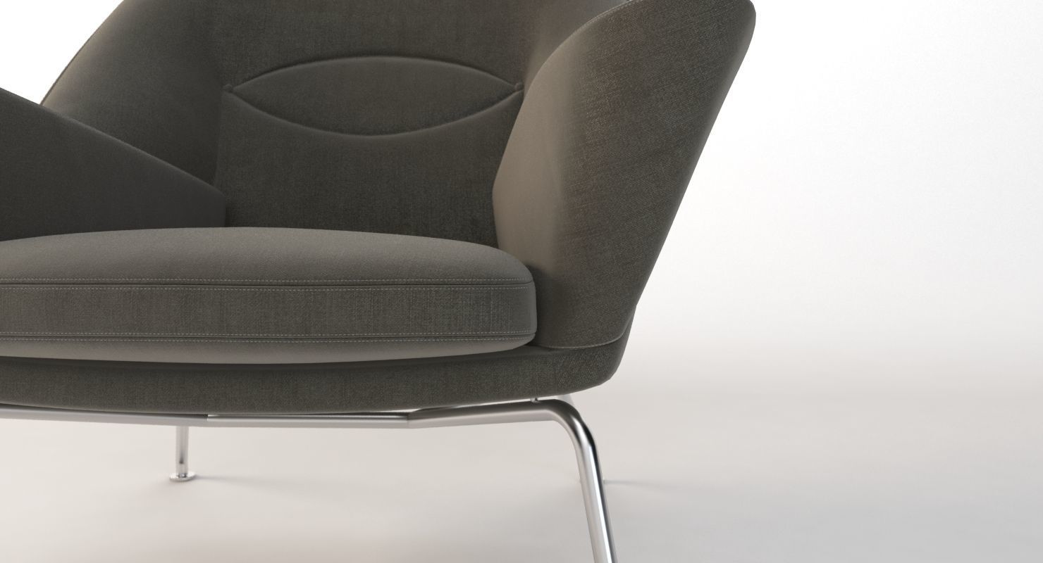 Ch468 Oculus Armchair Carl Hansen And Son By Hans J Wegner 3D model_2