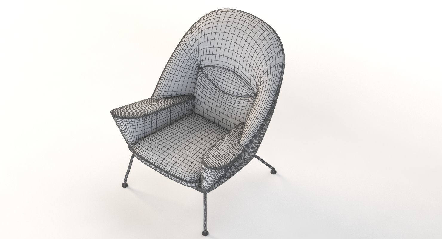 Ch468 Oculus Armchair Carl Hansen And Son By Hans J Wegner 3D model_12
