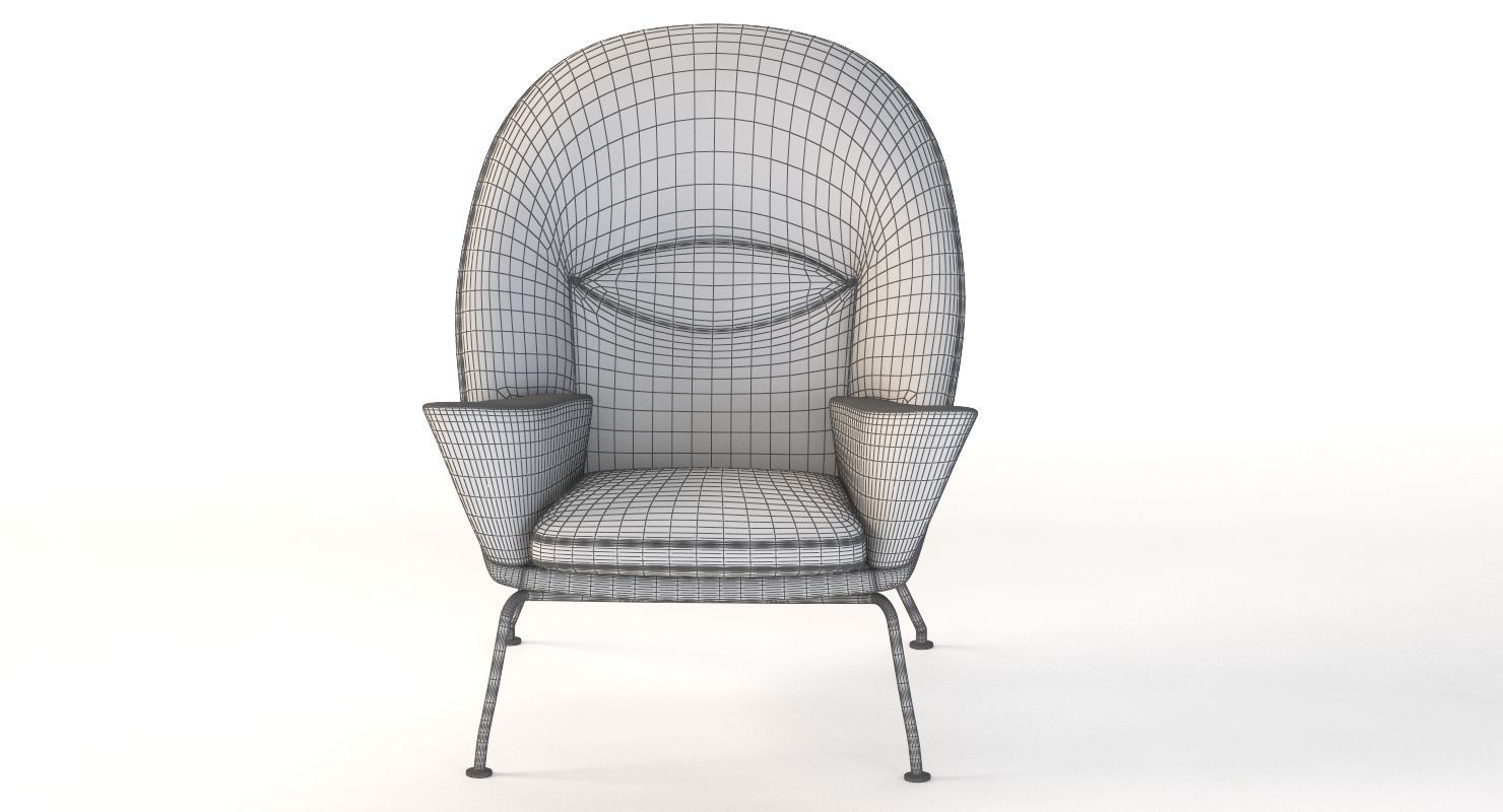 Ch468 Oculus Armchair Carl Hansen And Son By Hans J Wegner 3D model_10