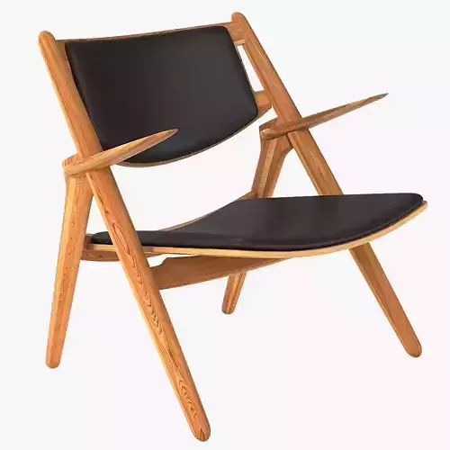 CH28P Carl Hansen and Son Armchair by Hans J Wegner 3D model