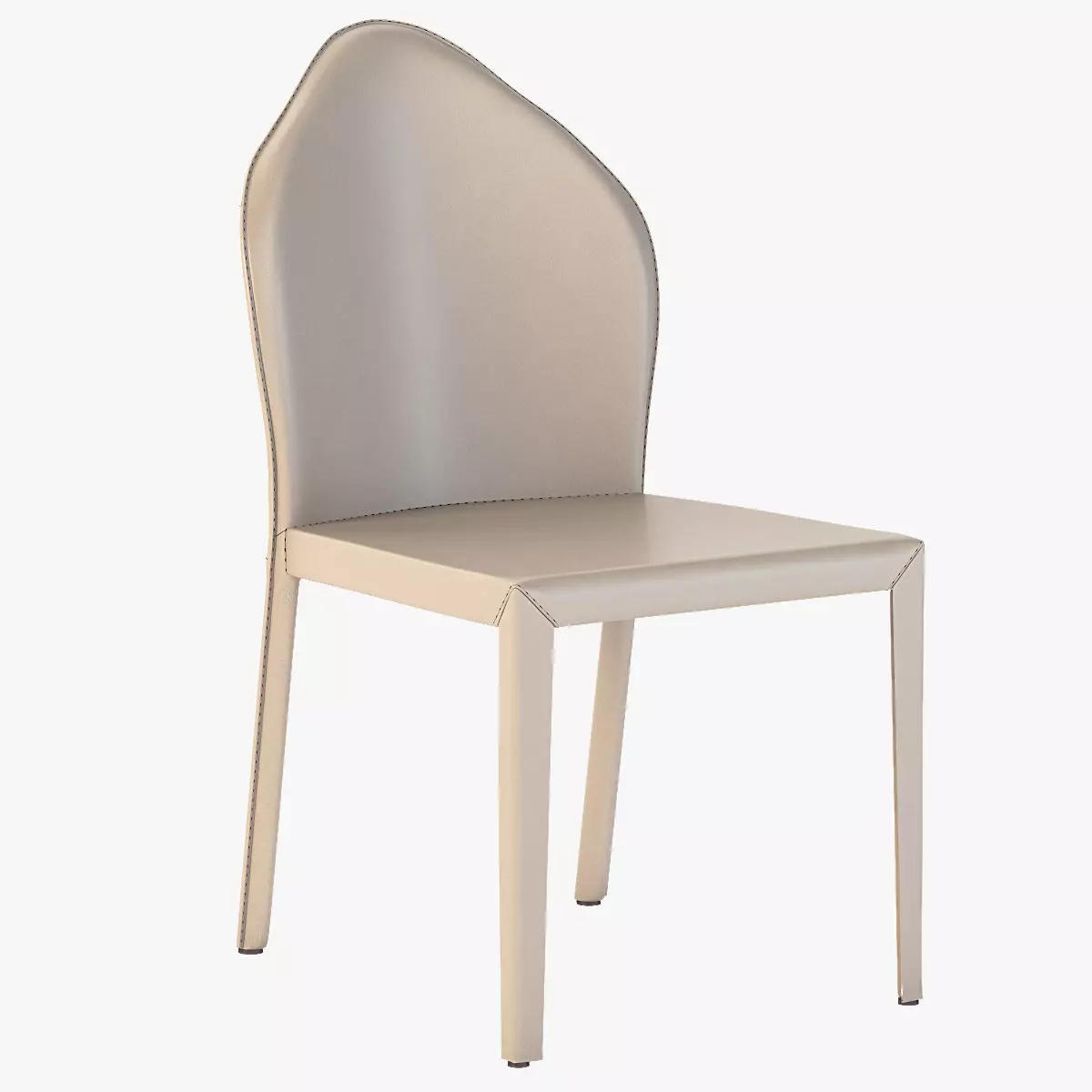 Cattelan Italia Angel Leather Dining Chair By Paolo Cattelan 3D model