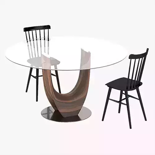 Axis Pacini And Cappellini Tavoli Table with Chair
