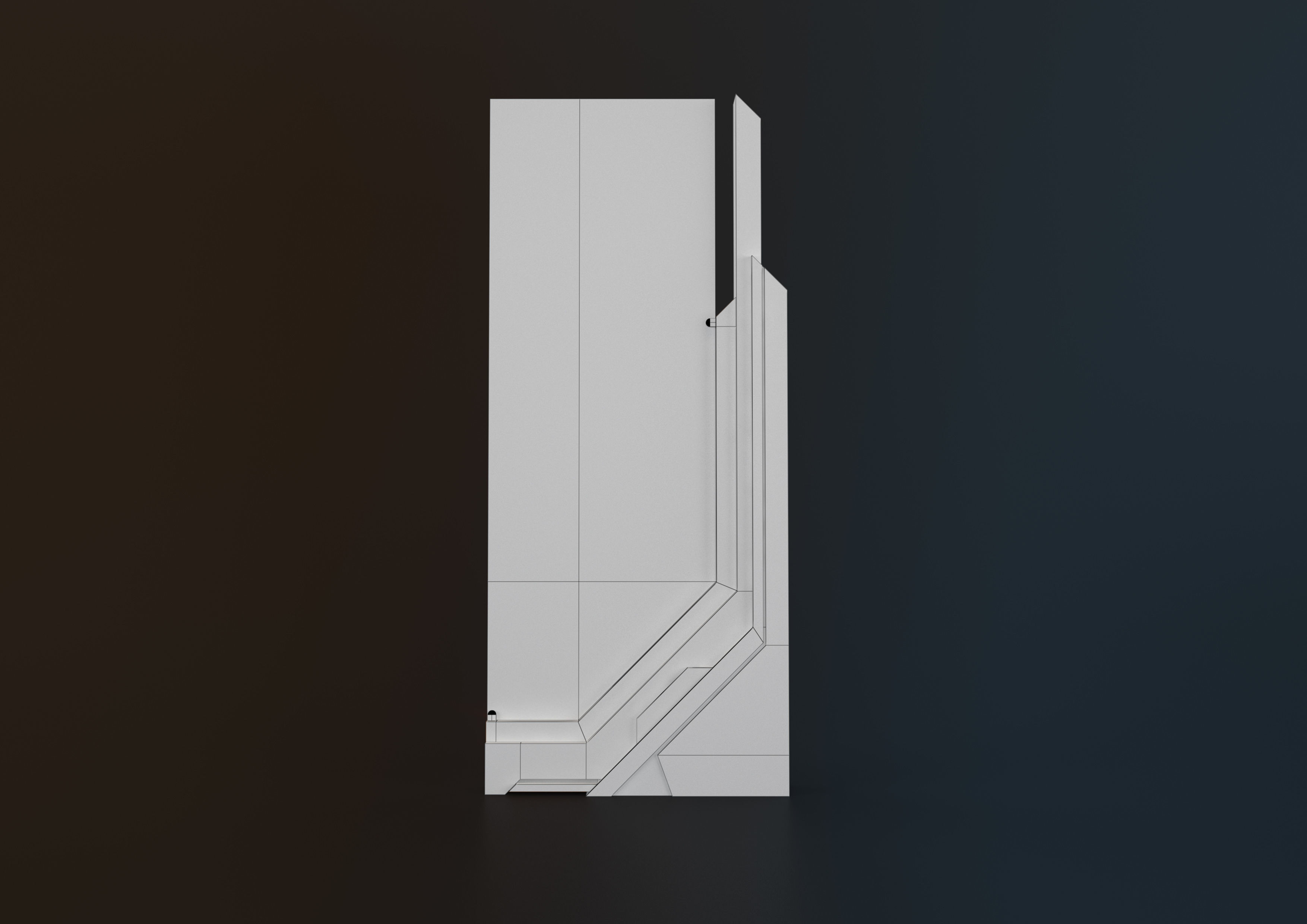 banner stand 3D model_3