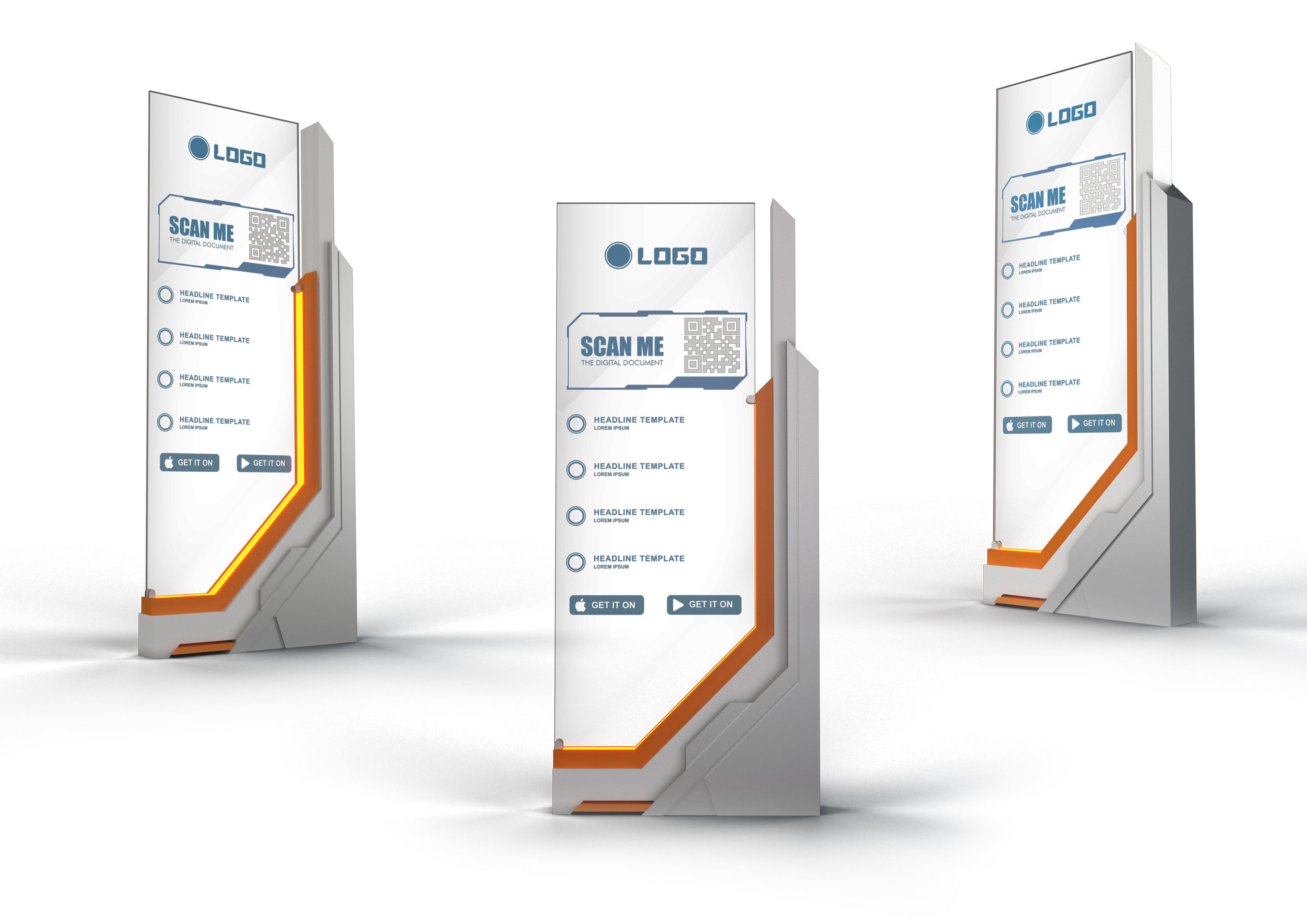 banner stand 3D model_10