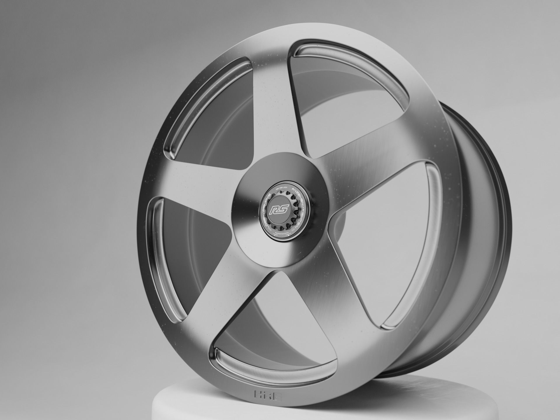 HRE 305M Monoblock Centre Lock Rim 3D model_1