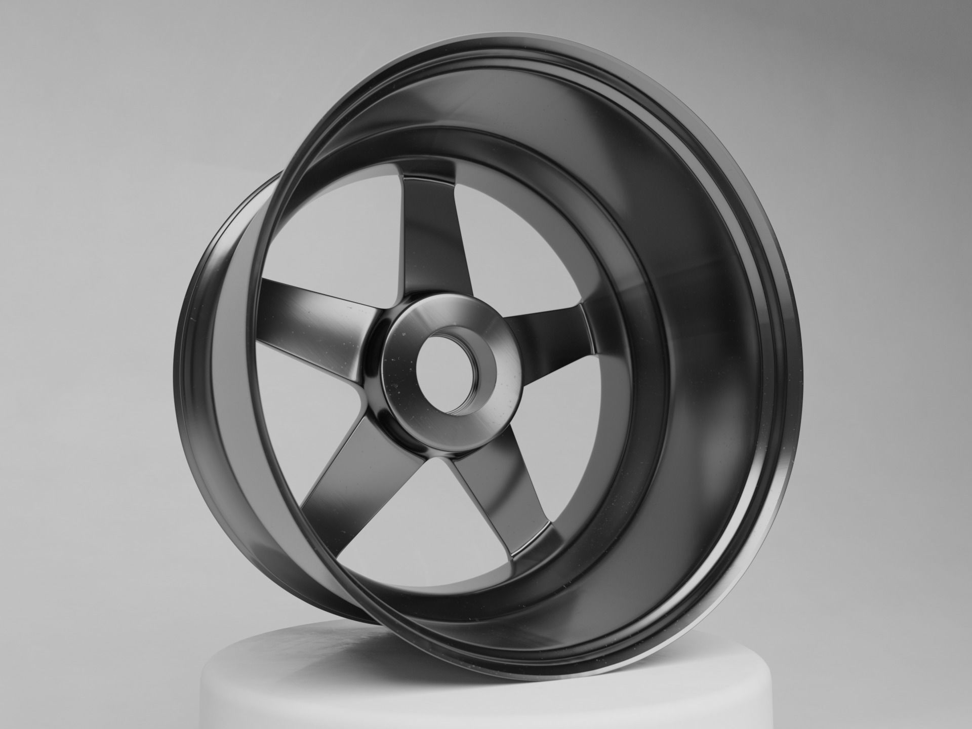 HRE 305M Monoblock Centre Lock Rim 3D model_9