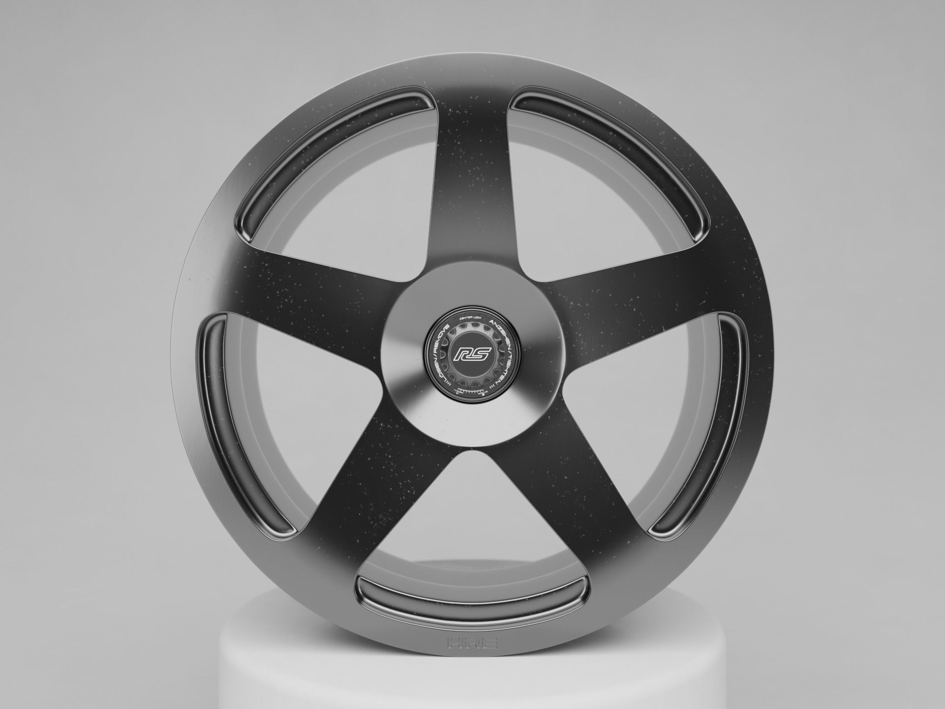 HRE 305M Monoblock Centre Lock Rim 3D model_5