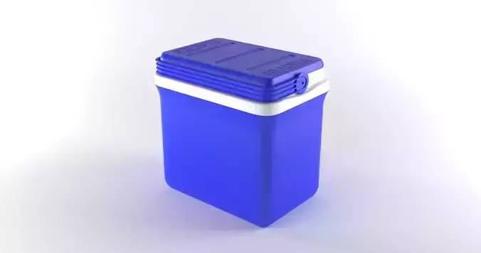 Cooler Box for food ice beverages 3D model