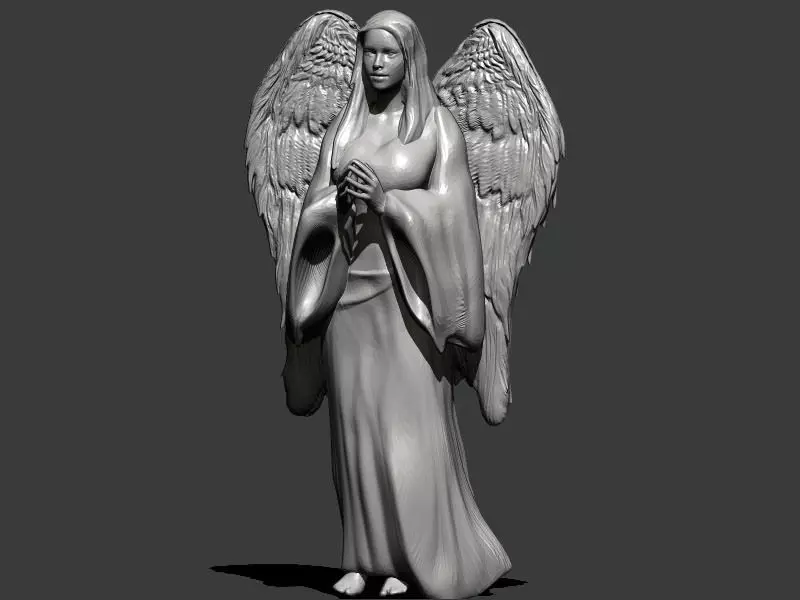Angel Sculpture 3D print model_0