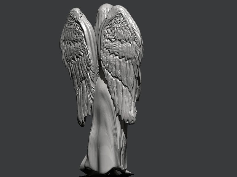 Angel Sculpture 3D print model_6