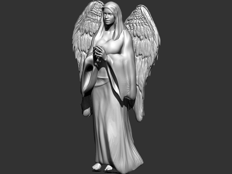 Angel Sculpture 3D print model_2