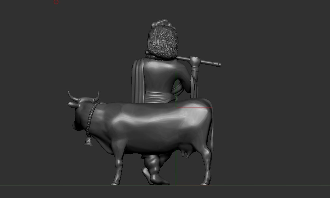 Lord Krishna 3D print model_1