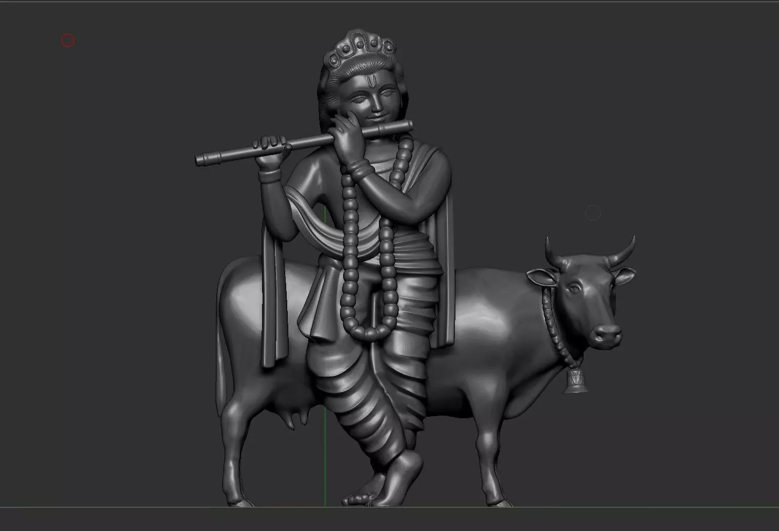 Lord Krishna 3D print model_0