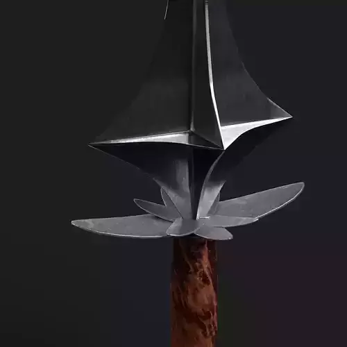 Assassin Lotus Dagger Low Poly