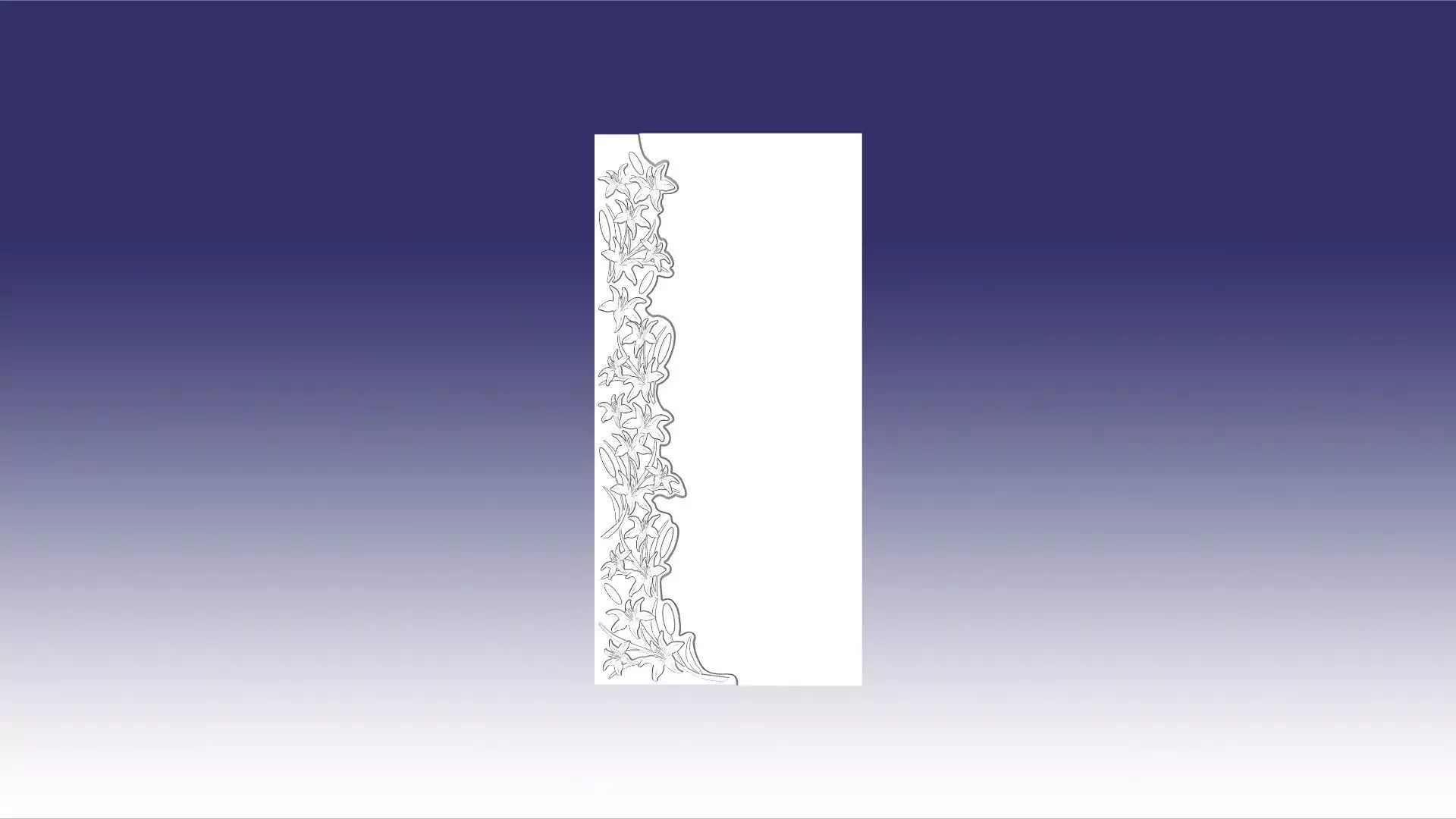 tombstone with lily 39 3D model_0