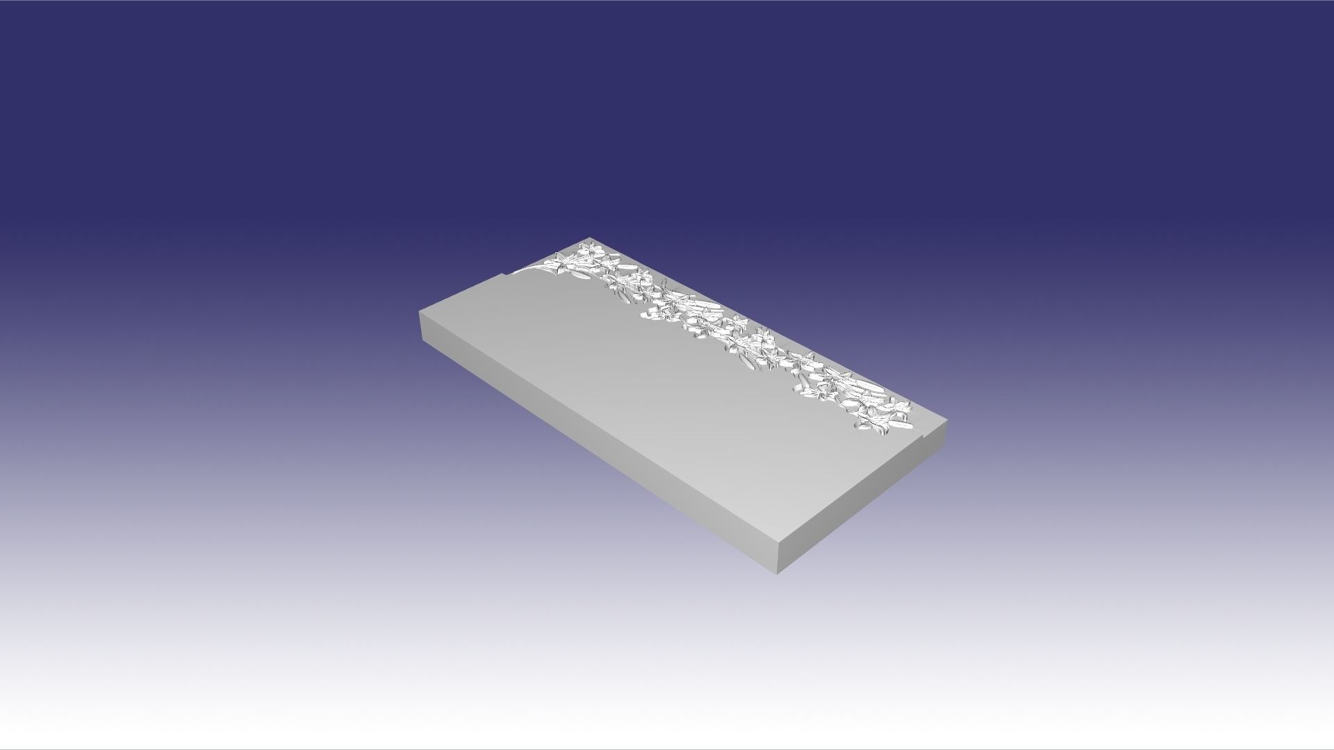 tombstone with lily 39 3D model_3