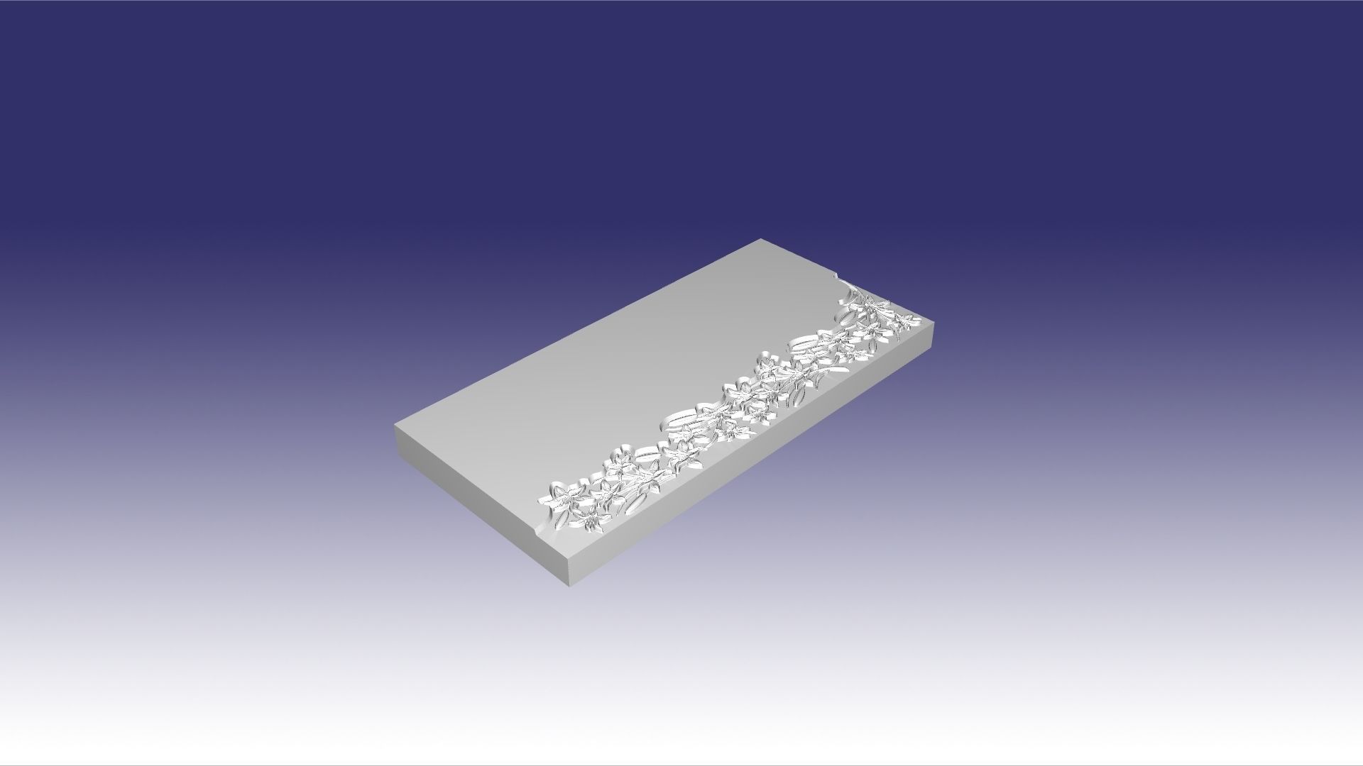 tombstone with lily 39 3D model_4