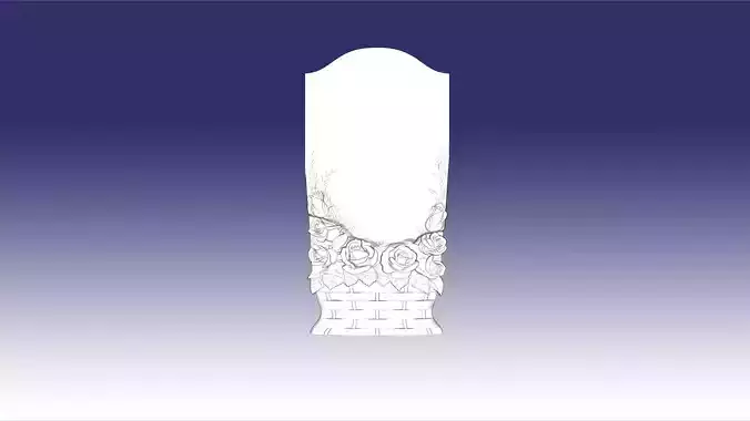 tombstonebasket with roses