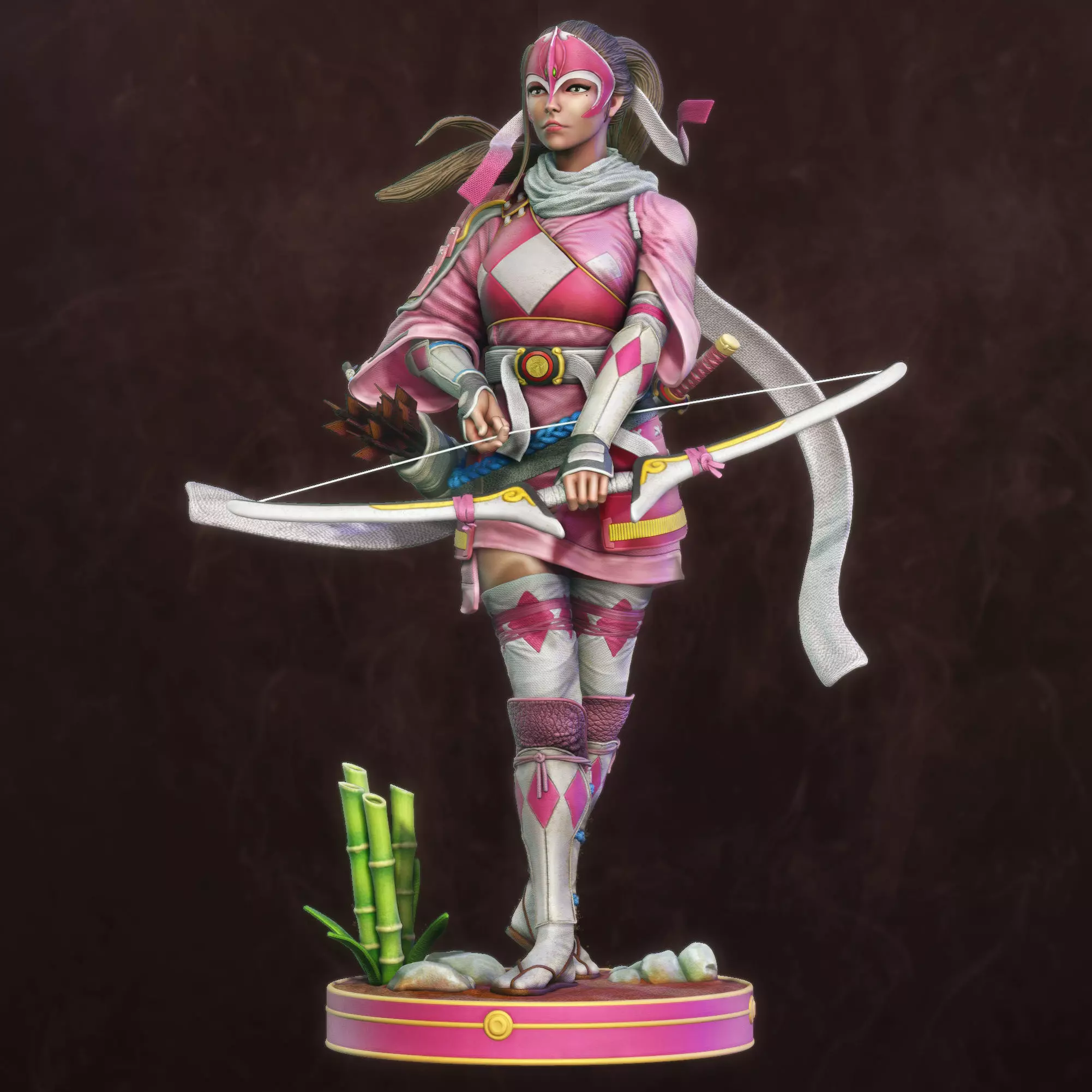 POWER RANGER PINK SAMURAI - SHOGUN 3D print model_0