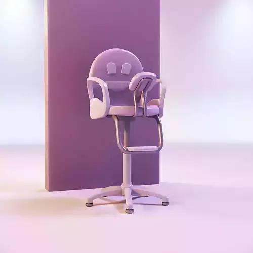 Miniature dollhouse furniture salon child chair 