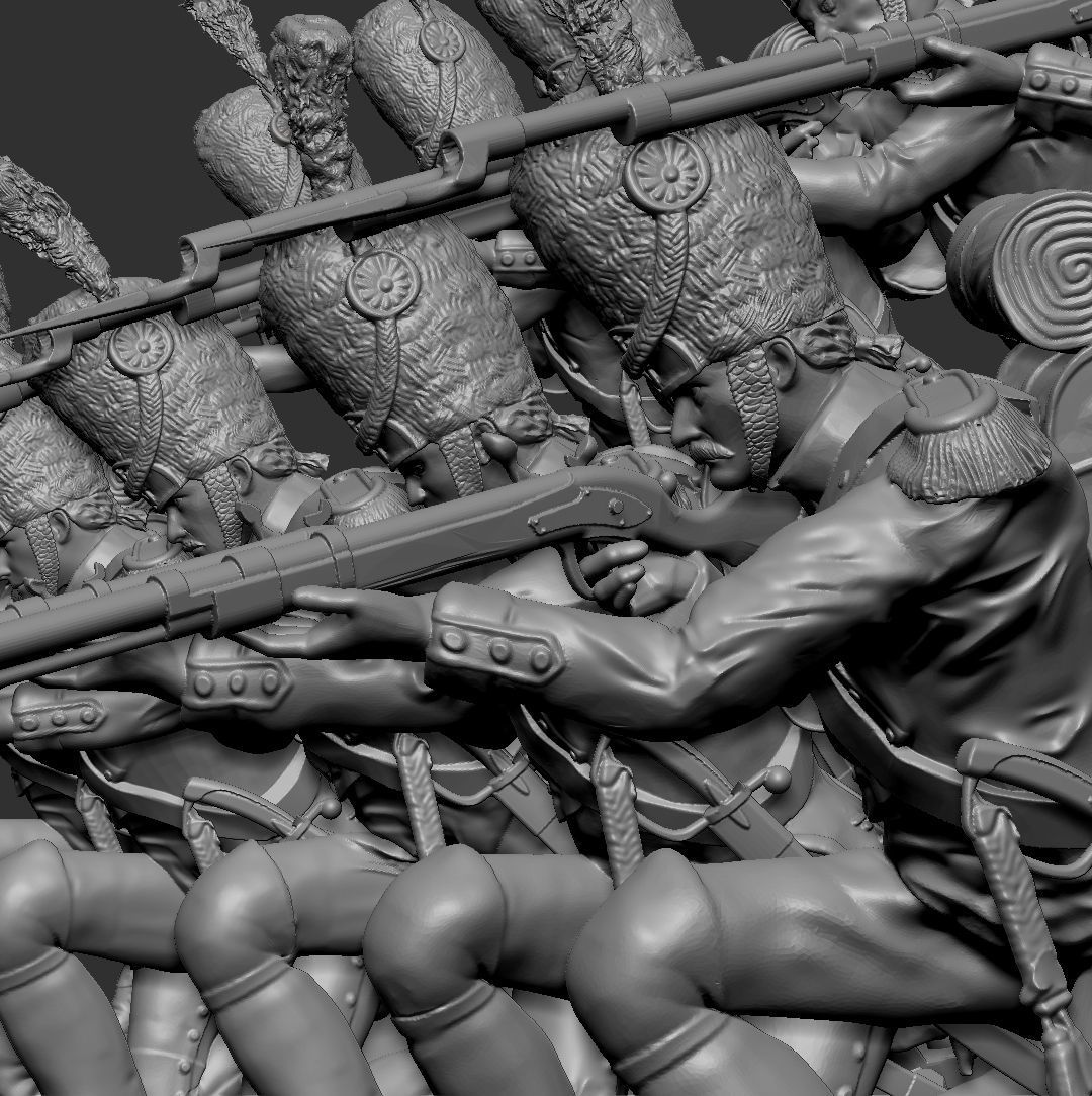 Napoleonic Grenadiers  - 11 pieces 3D print model_4