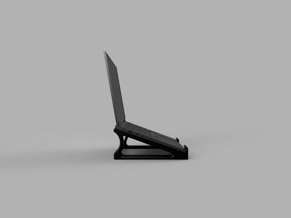 Laptop Stand Free 3D print model_4