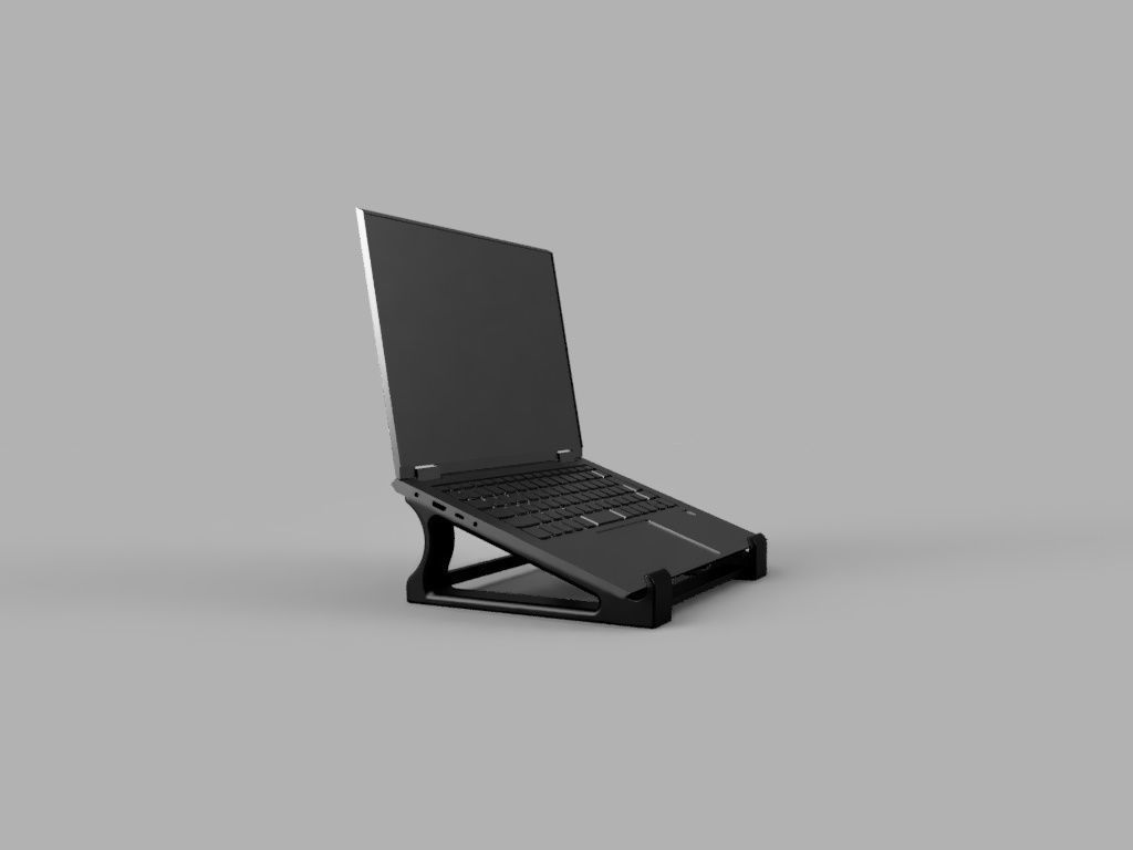 Laptop Stand Free 3D print model_7