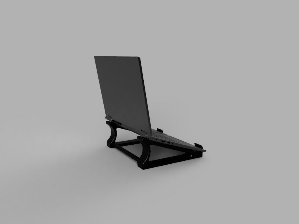 Laptop Stand Free 3D print model_6
