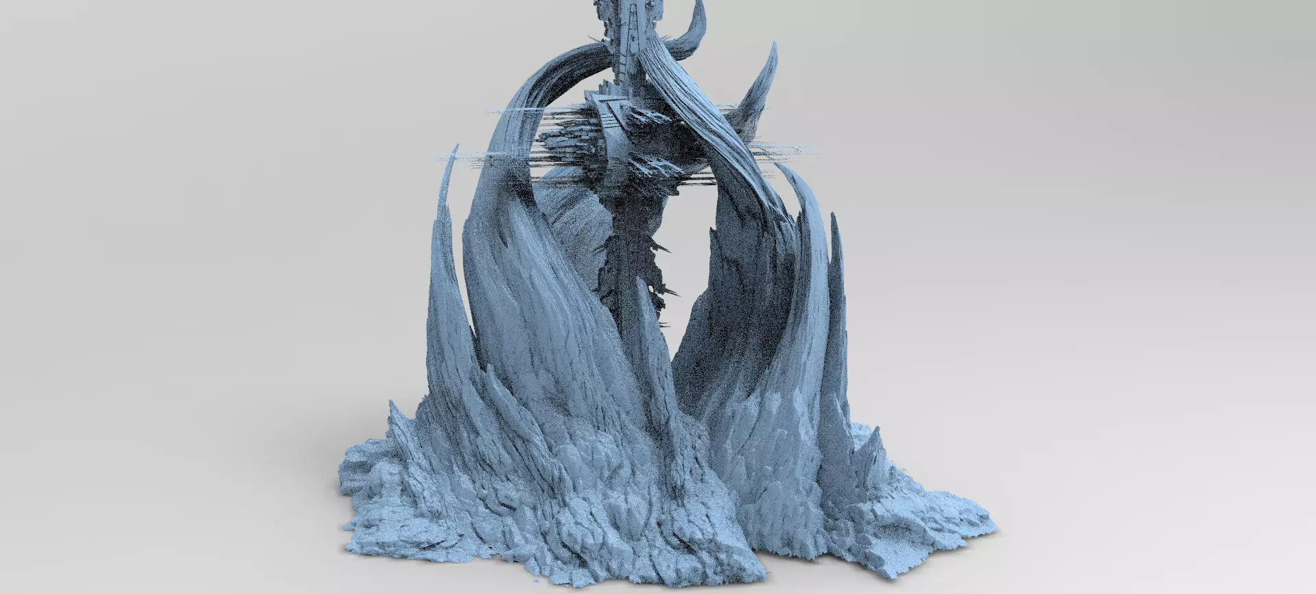 Spiral Mountain Ship Base  3D model_0