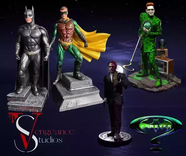 Batman Forever Pack 3D Model Collection