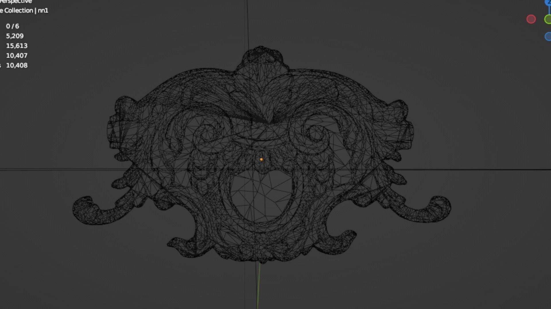 Classic decor ornament 232 3D model_6