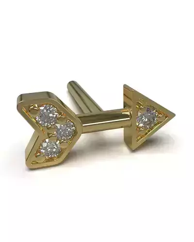 Arrow stud earrings