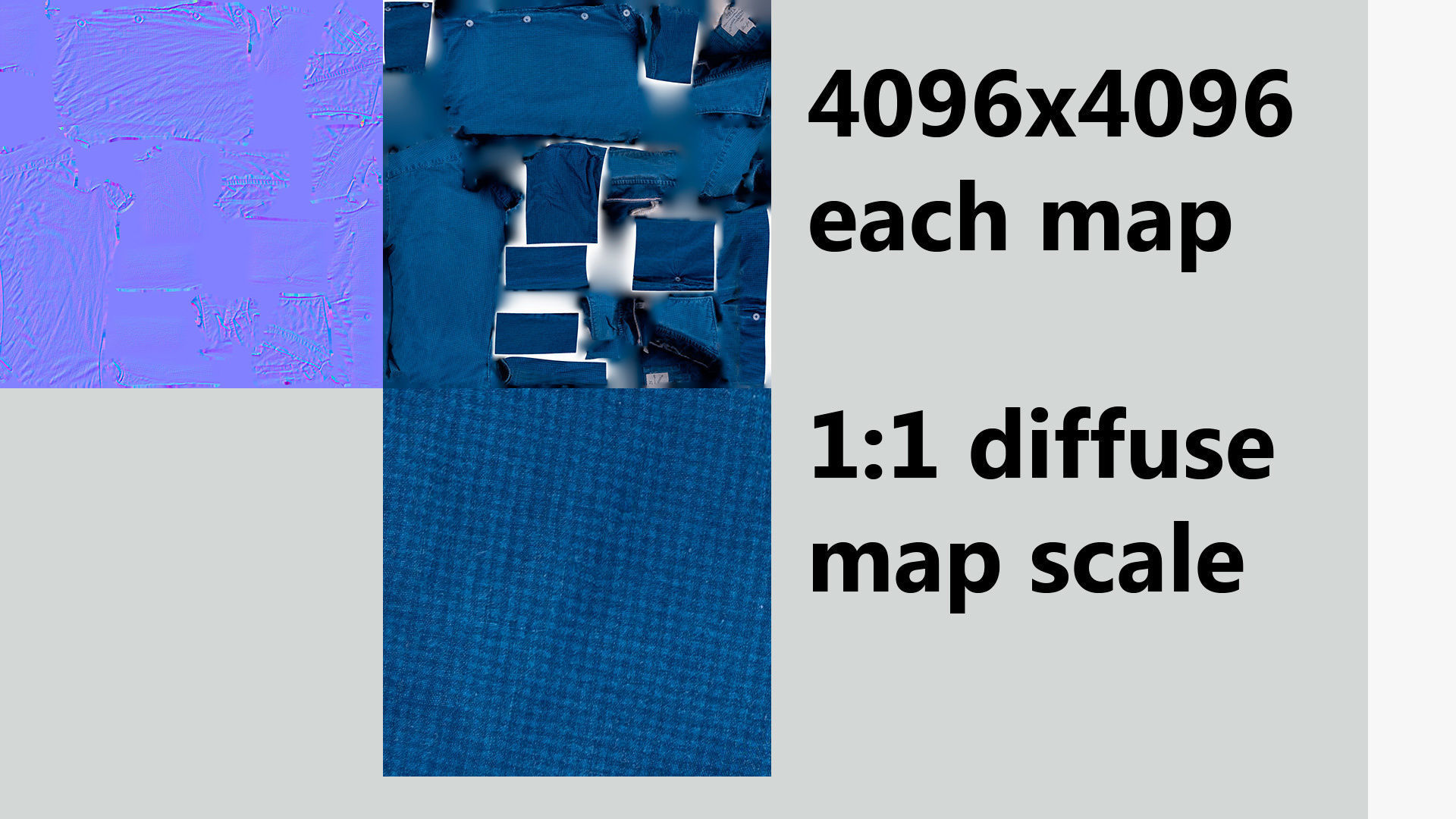 Blue folded shirt business style clothing  3D model_5