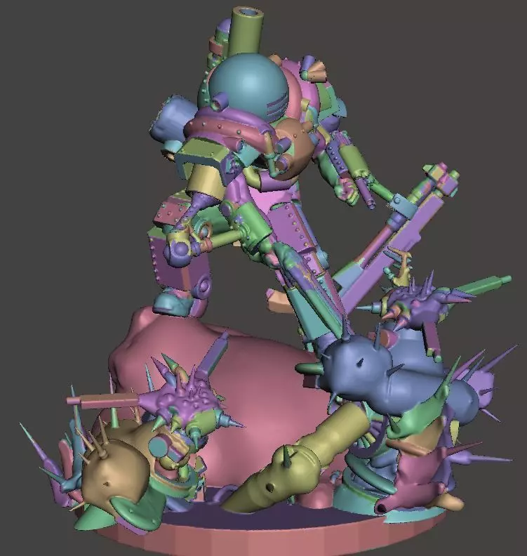 Lancer IPS-Northstar Caliban 28mm Scale 3D print model